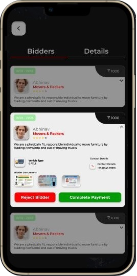 customer bid accept